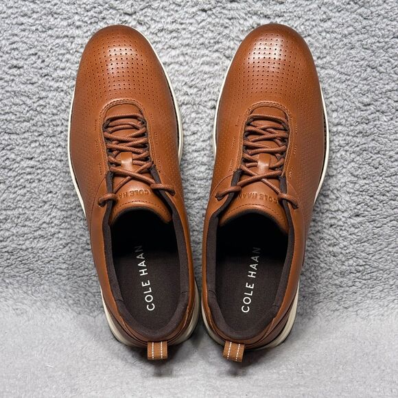 Cole Haan Grand Atlantic Textured Mens Size 10.5 Sneakers Shoes British Tan - Picture 5 of 9
